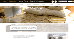 Desktop Screenshot of hotel-majewski.pl